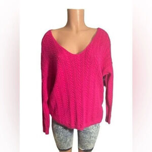 JODIFL Jodifel size medium oversized hot pink Sweater